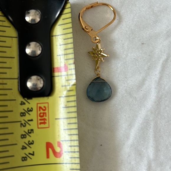 *PRICE CUT* Rachael Reinhardt Quartz CZ London Star Dangle Earrings - Picture 3 of 6
